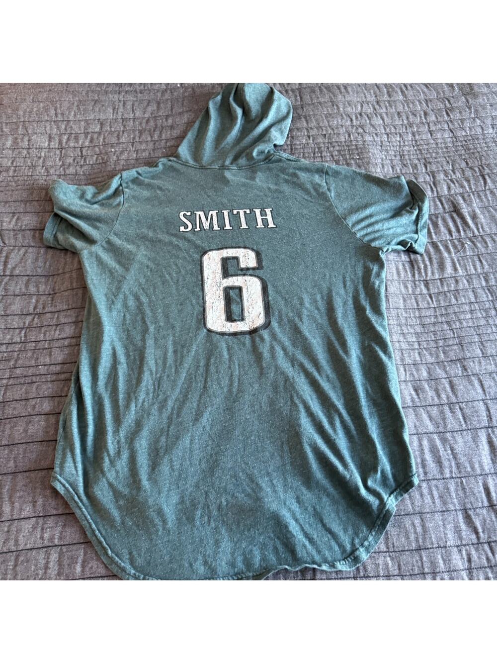 Majestic Threads NFL Philadelphia Eagles #6 DeVonta Smith Hoodie T-Shirt Mens XL